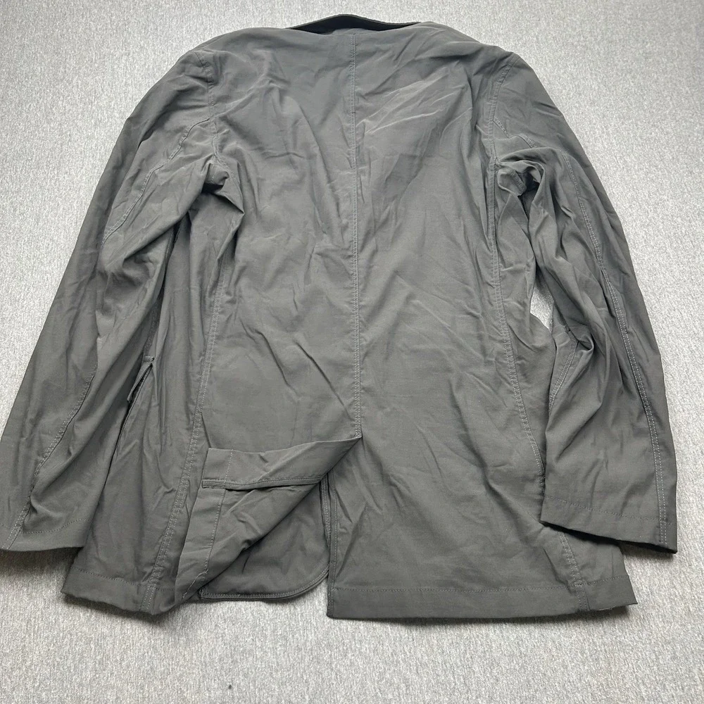 Eddie Bauer Travex Blazer Jacket Mens 42 Tall Gray Lightweight‎ Travel Pockets